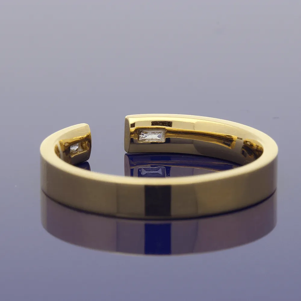 18ct Yellow Gold Horseshoe Shaped Wedding Ring