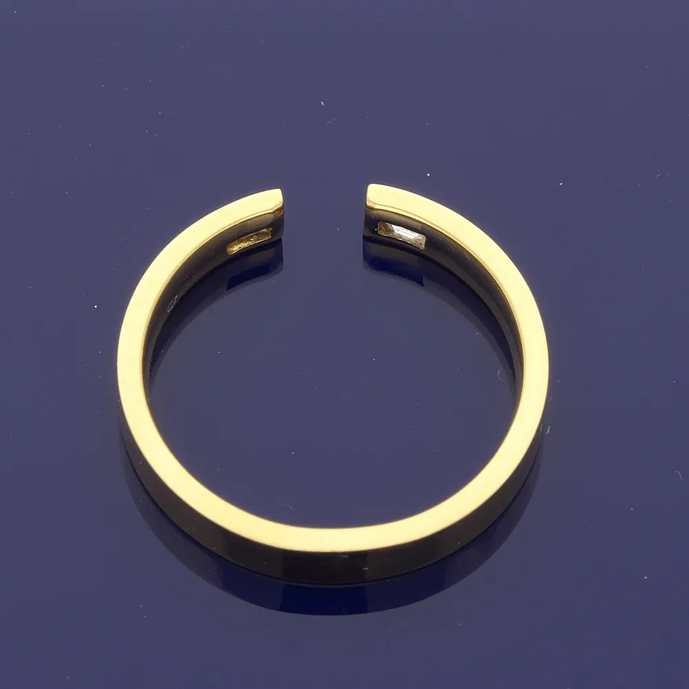 18ct Yellow Gold Horseshoe Shaped Wedding Ring