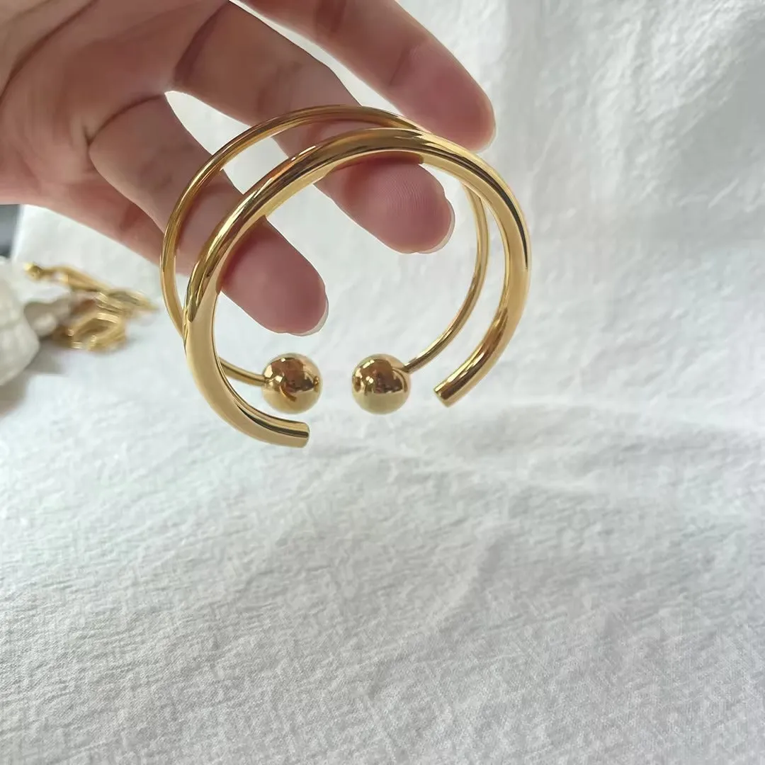 18k Gold-Filled Open Cuff Bangle