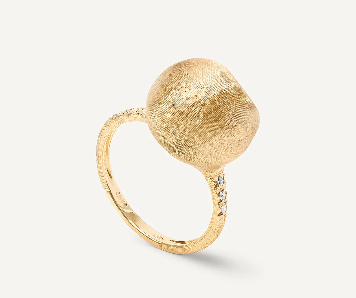 18K Yellow Gold & Diamond Ring