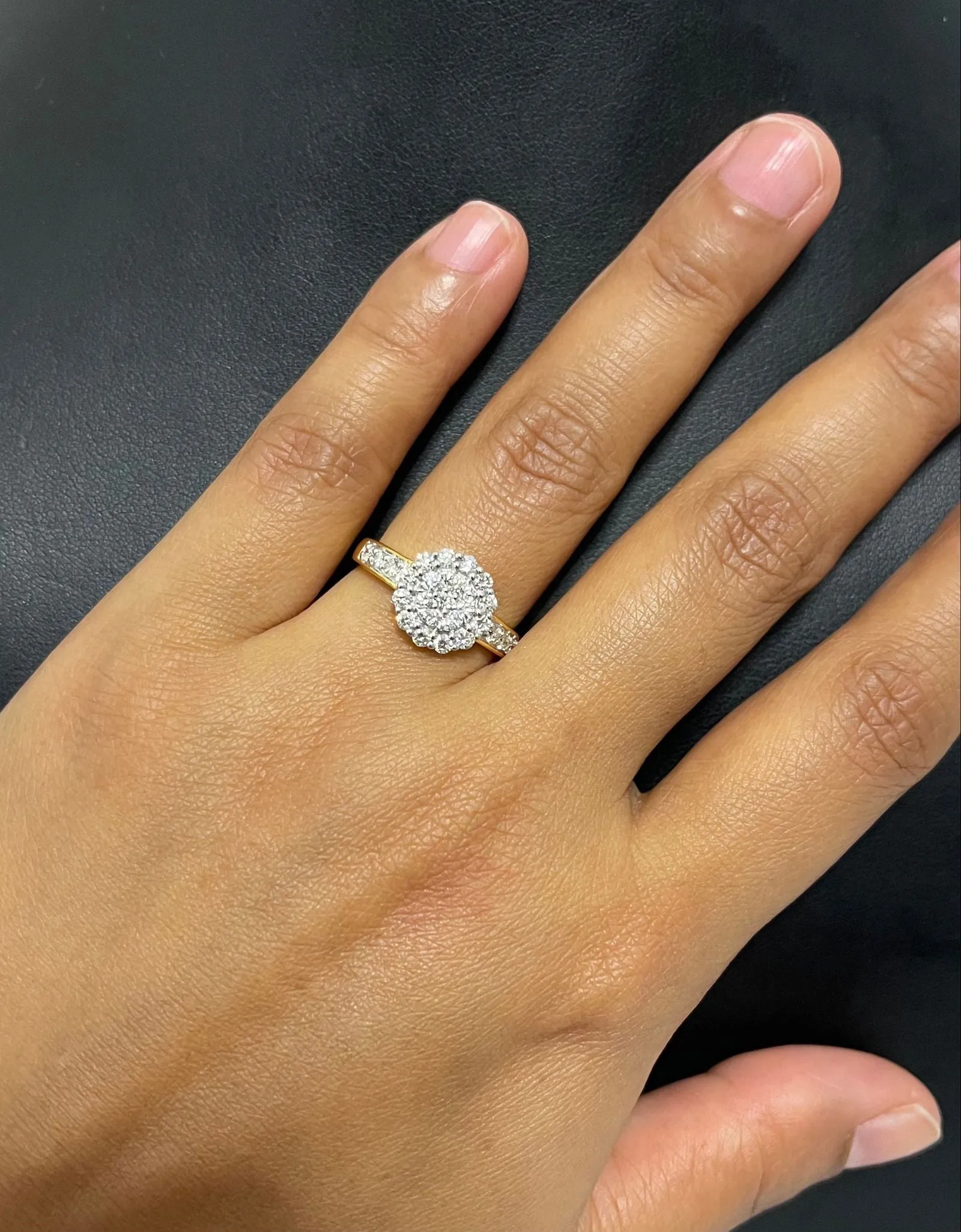18K YG Ghera Diamond Ring-1pc