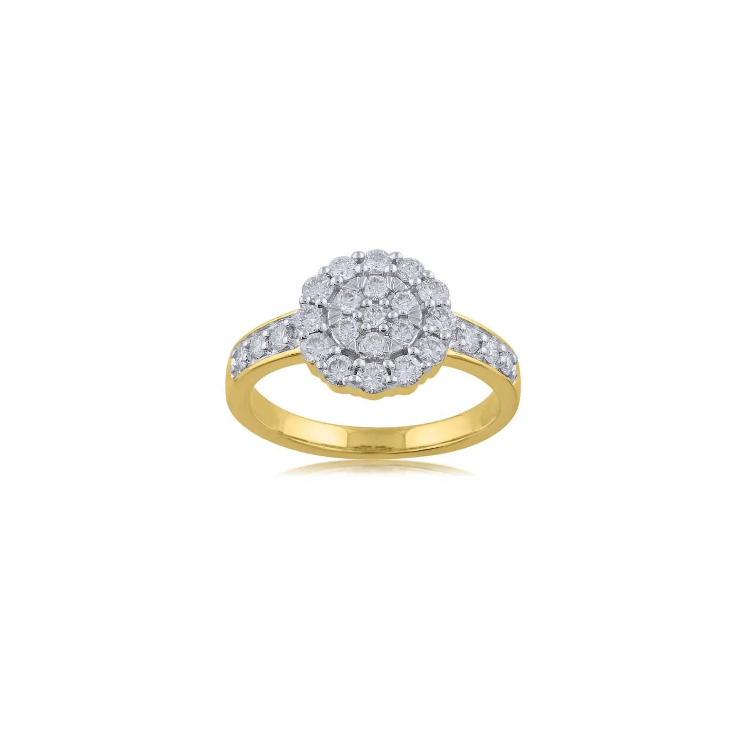 18K YG Ghera Diamond Ring-1pc