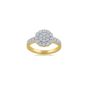 18K YG Ghera Diamond Ring-1pc