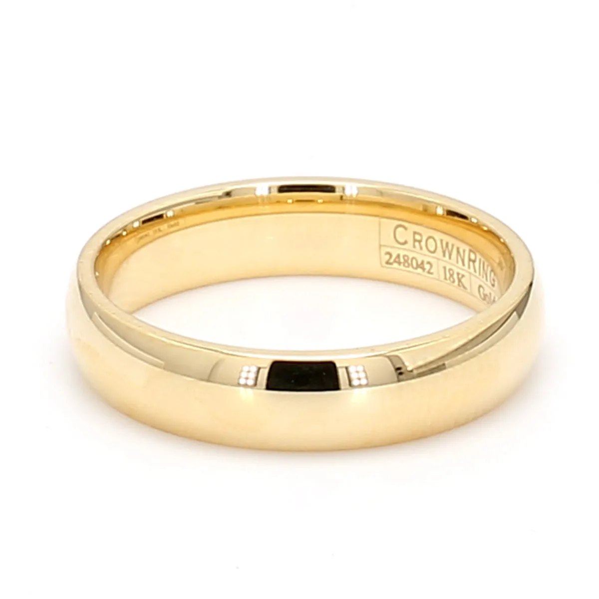 5mm 18k Gold Wedding Band