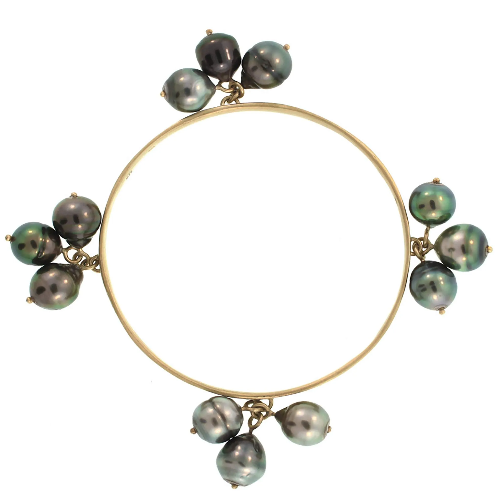 A Pearl Cluster Bangle
