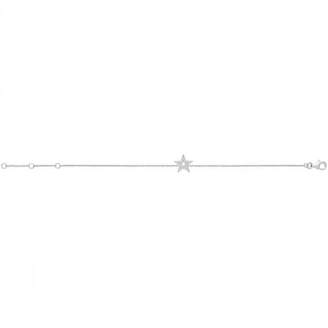 Acotis Silver Bracelet Zirconia Star G3369B