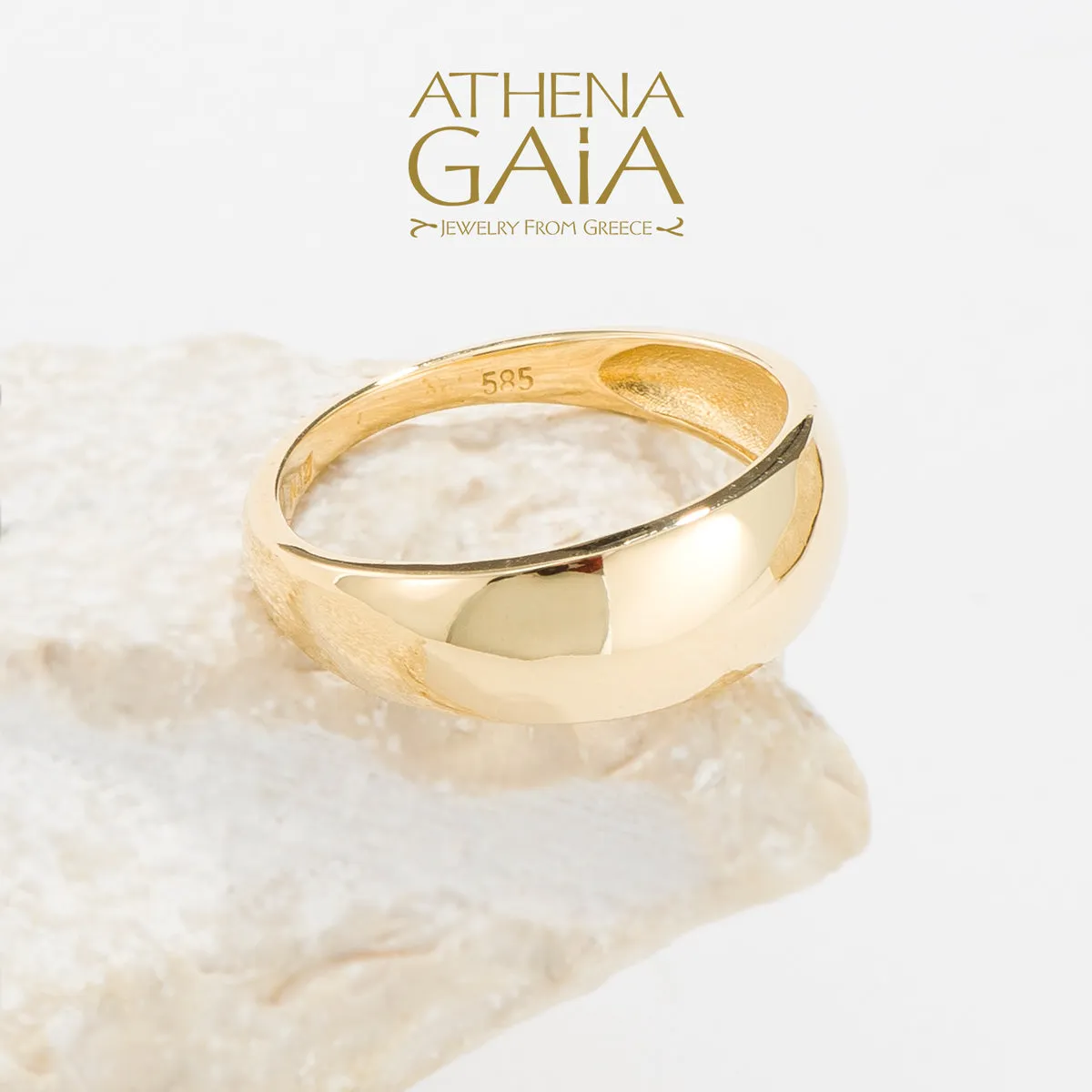 Al'Oro Tapered Band Ring