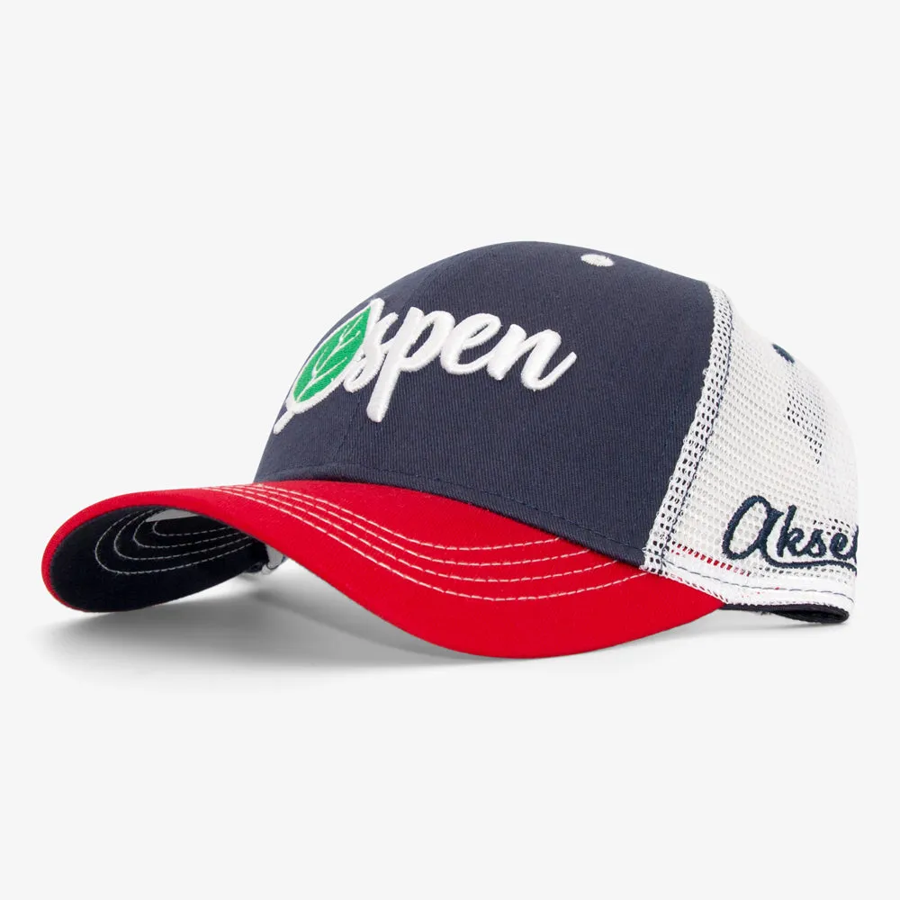 Aspen Leaf Curved Trucker Hat
