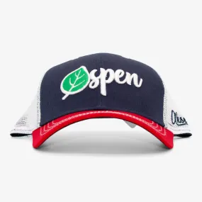 Aspen Leaf Curved Trucker Hat
