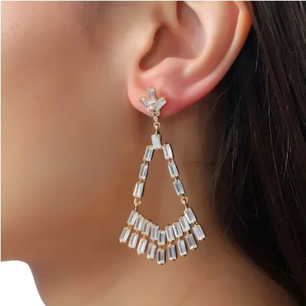Baguette Chandelier Earring