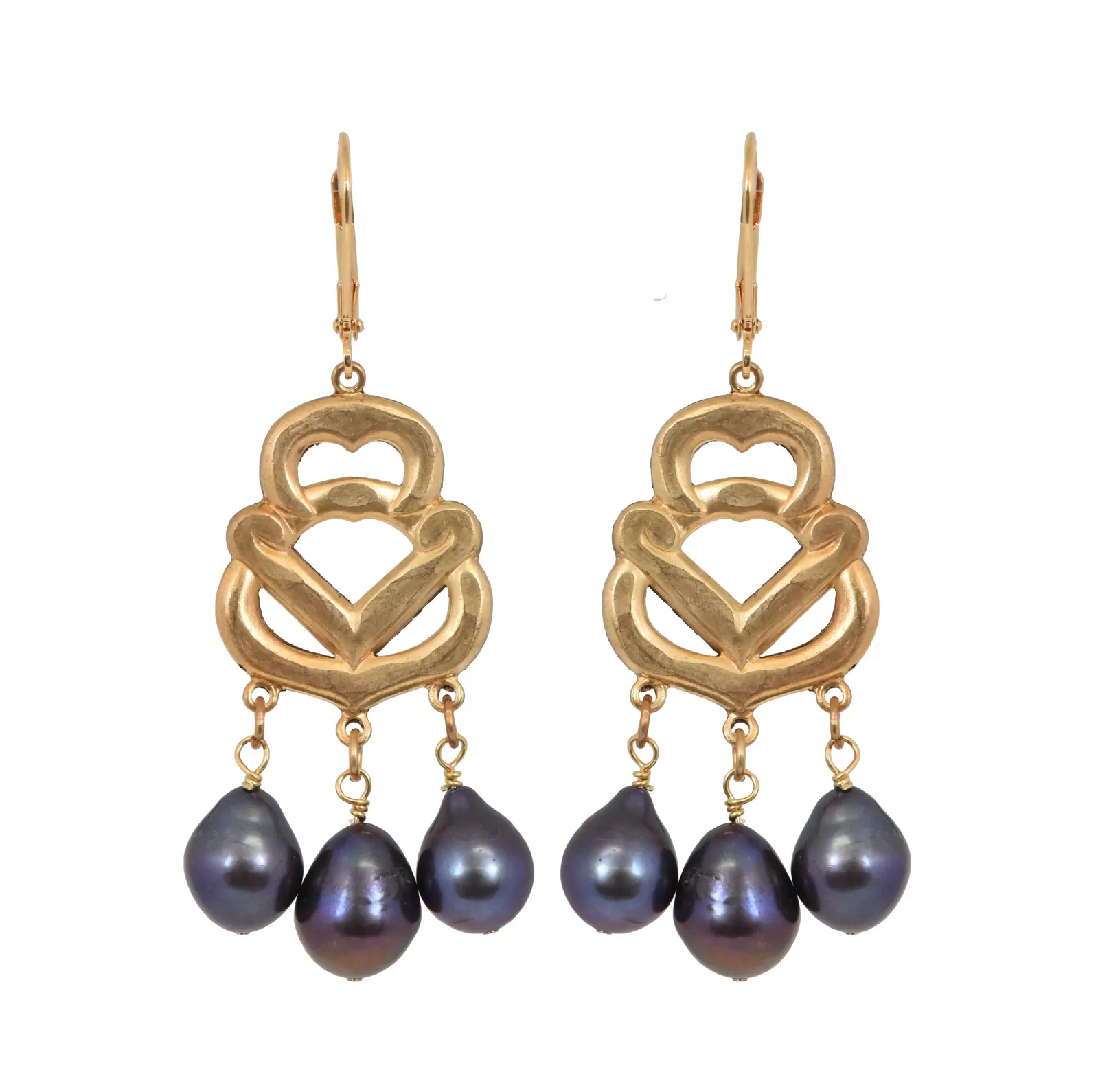 Baroque Pearl Chandelier Earrings