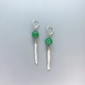 BC Jade and Pearl Earrings