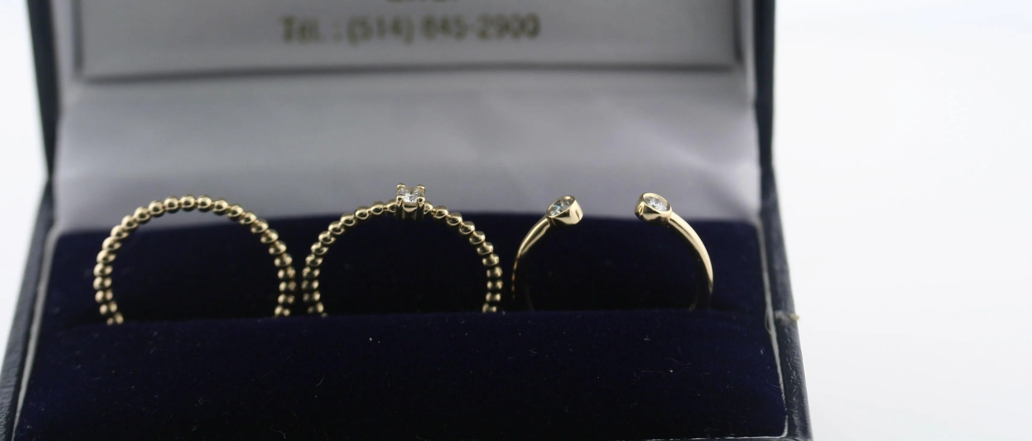Beaded Ring Band 14k Yellow Gold