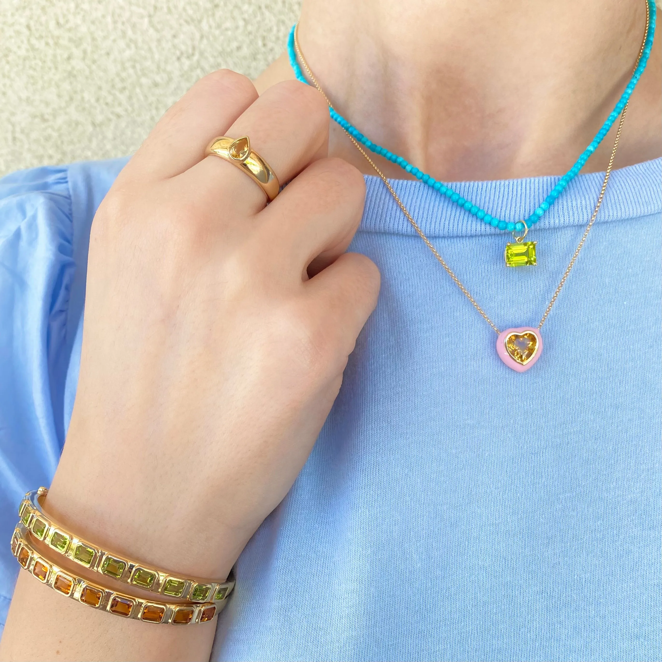 Citrine Hinge Bracelet