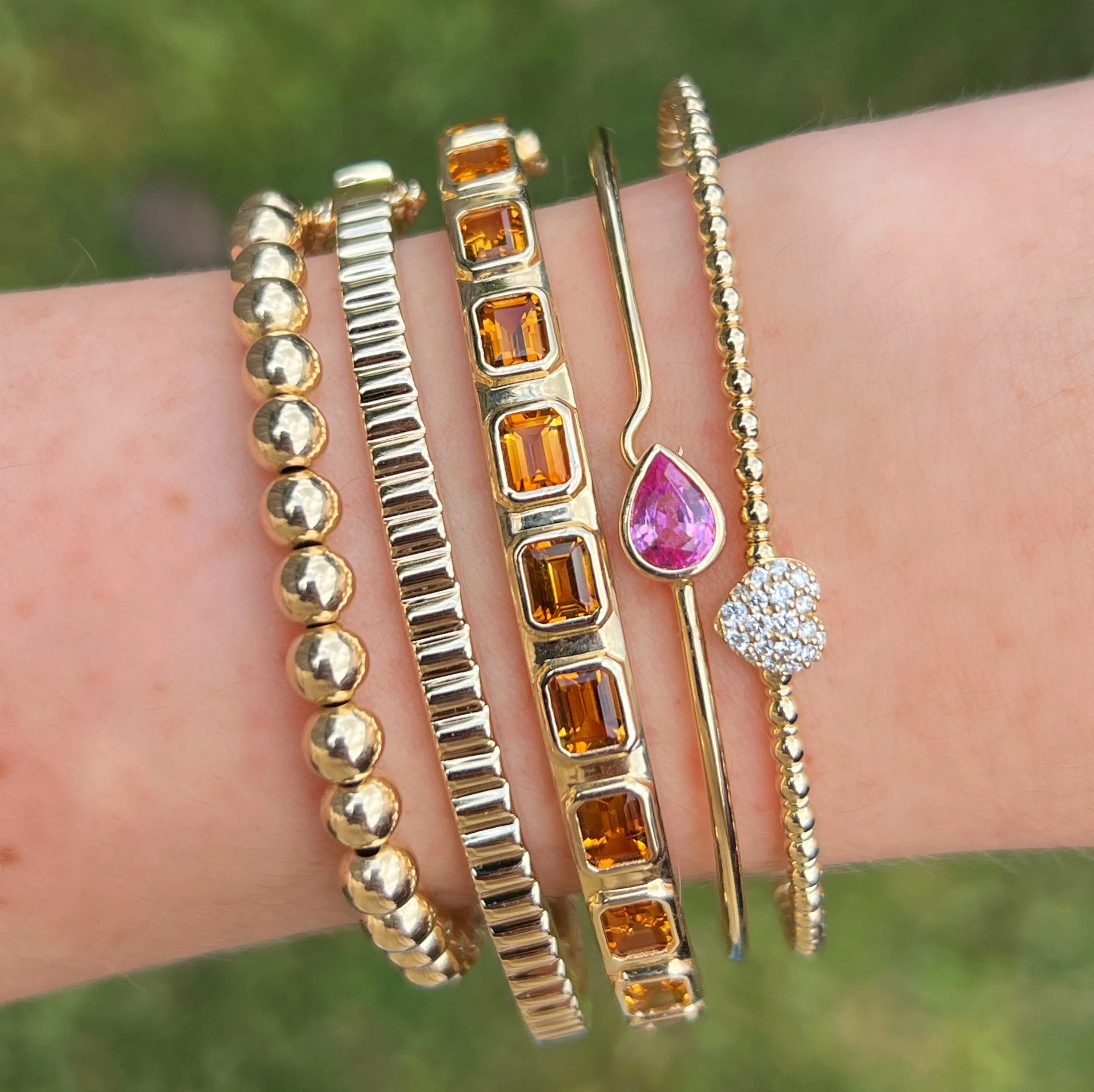 Citrine Hinge Bracelet