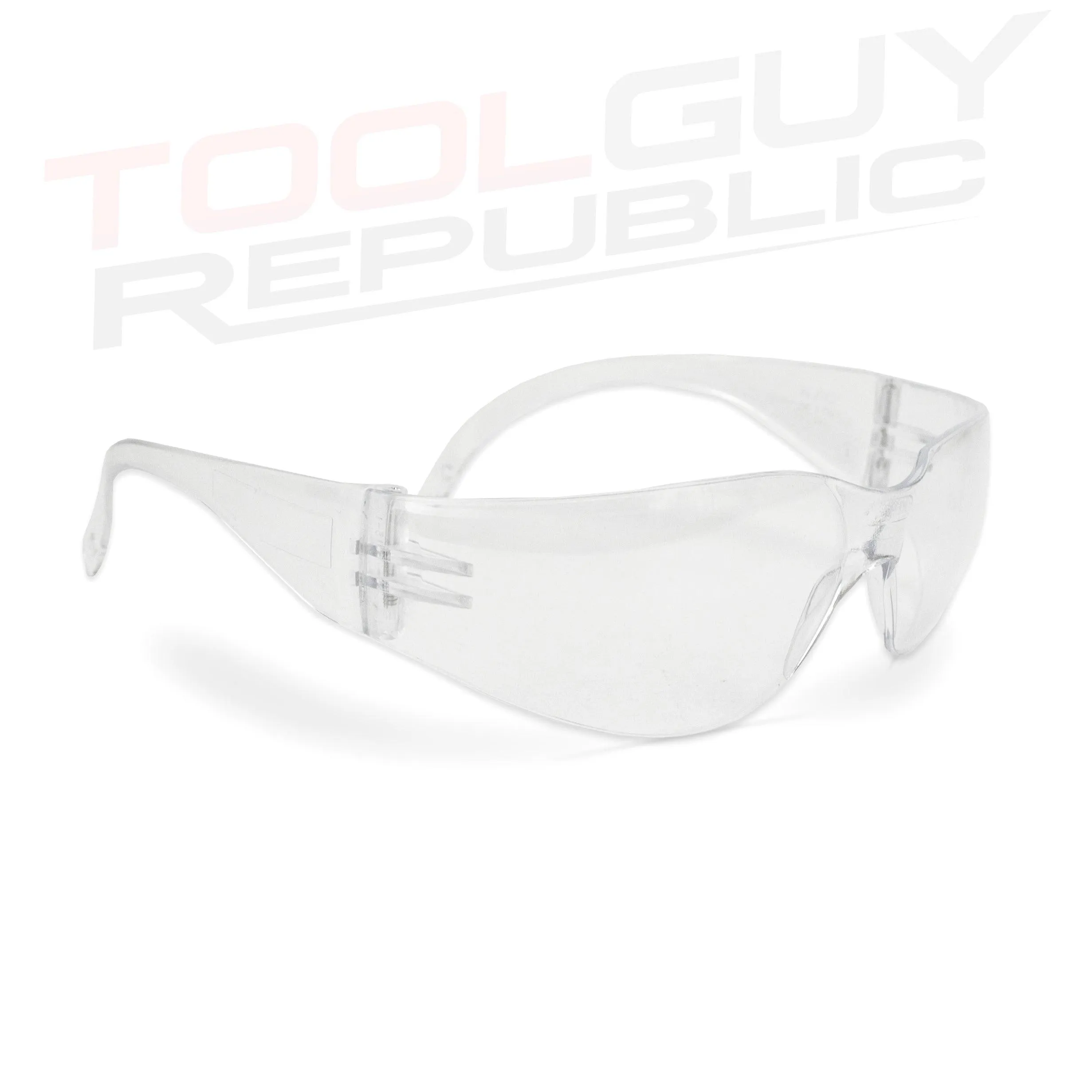 Clear Lens Safety Glasses - One Size - ANSI Z87  COMPLIANT (12 Pair)