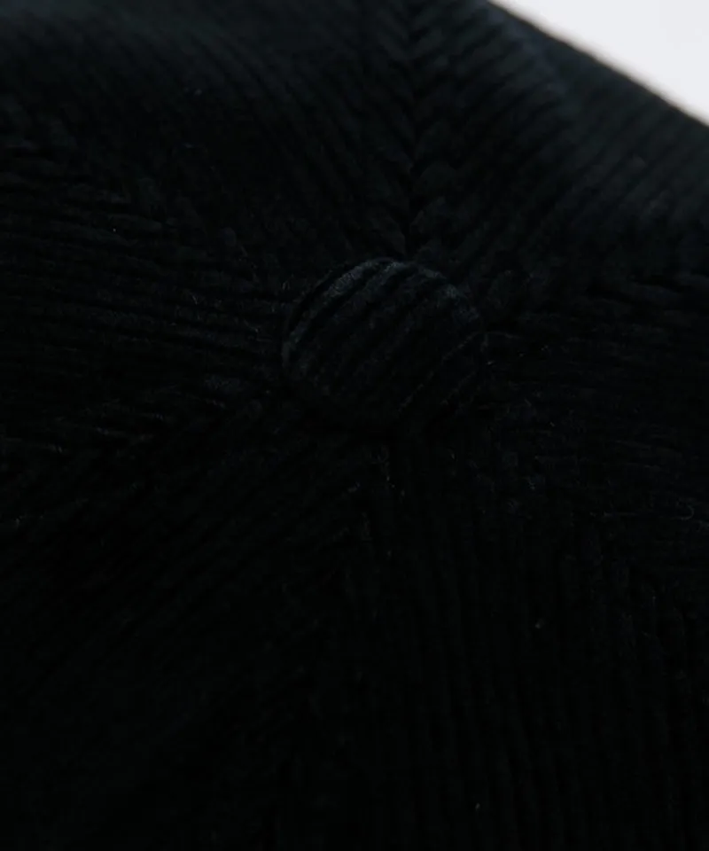 CREVE NINE: Corduroy Ball Cap - Black