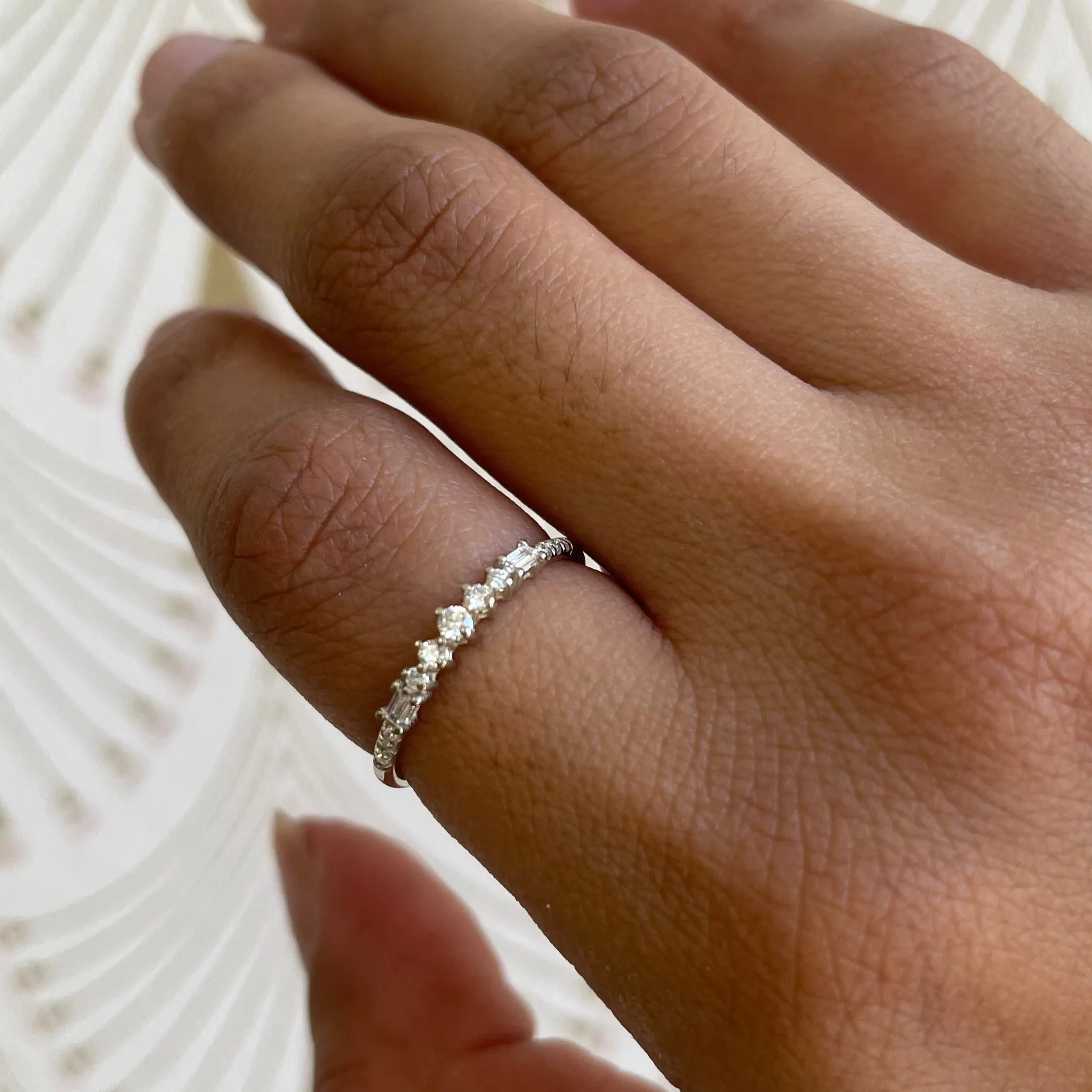Diamond Baguette Prelude Ring (ready to ship option)*