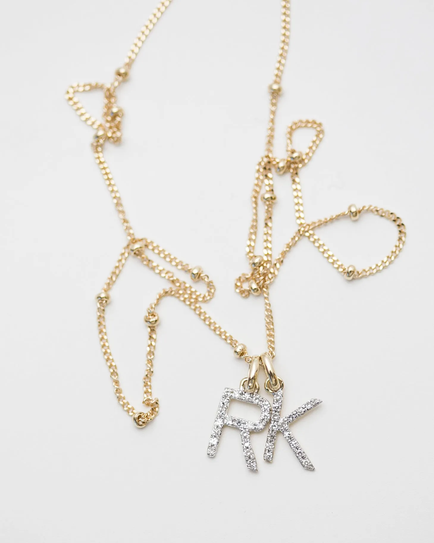 Diamond Initial Necklace