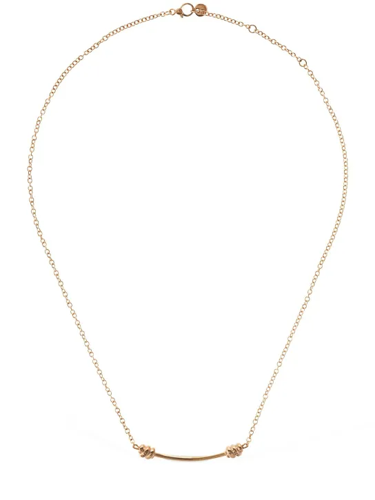 DoDo   9KT Nodo rose gold long necklace 
