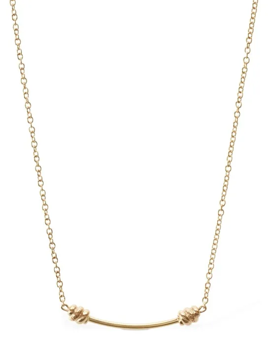 DoDo   9KT Nodo rose gold long necklace 