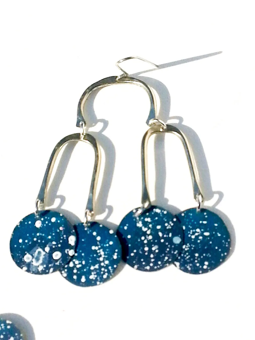 Earrings Chandelier Shape Galaxy