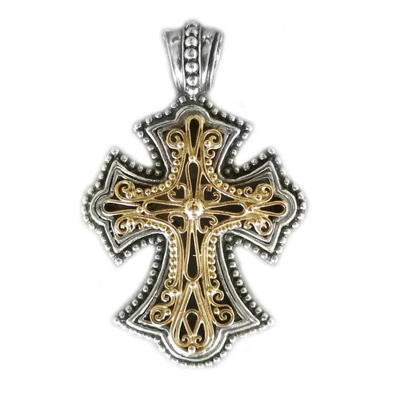 Filigree Flared Cross
