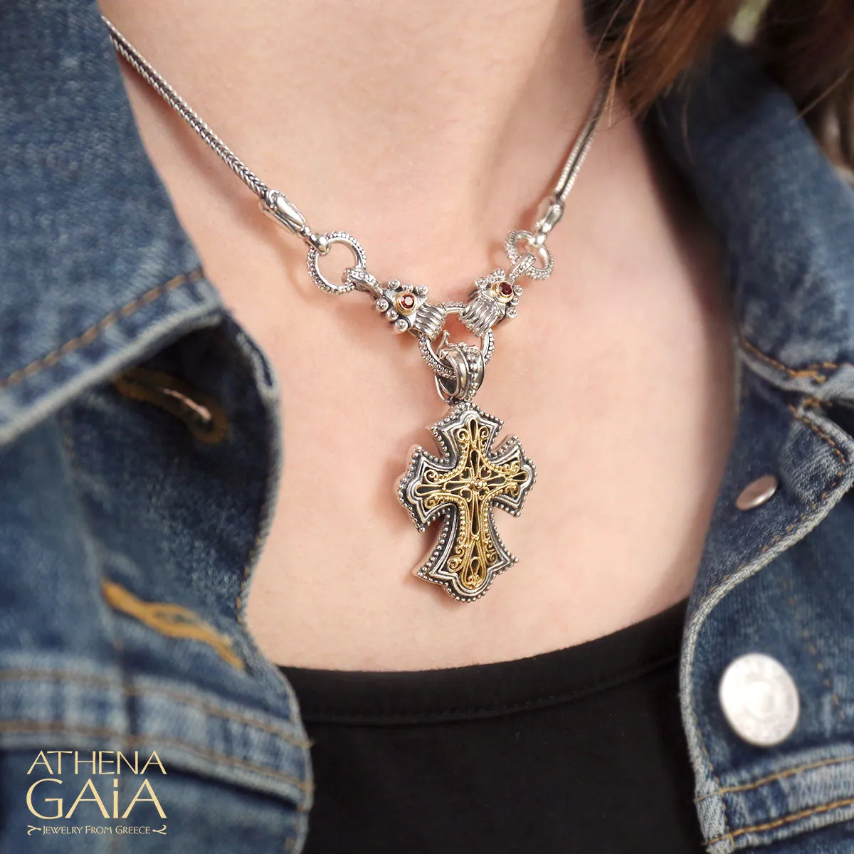 Filigree Flared Cross