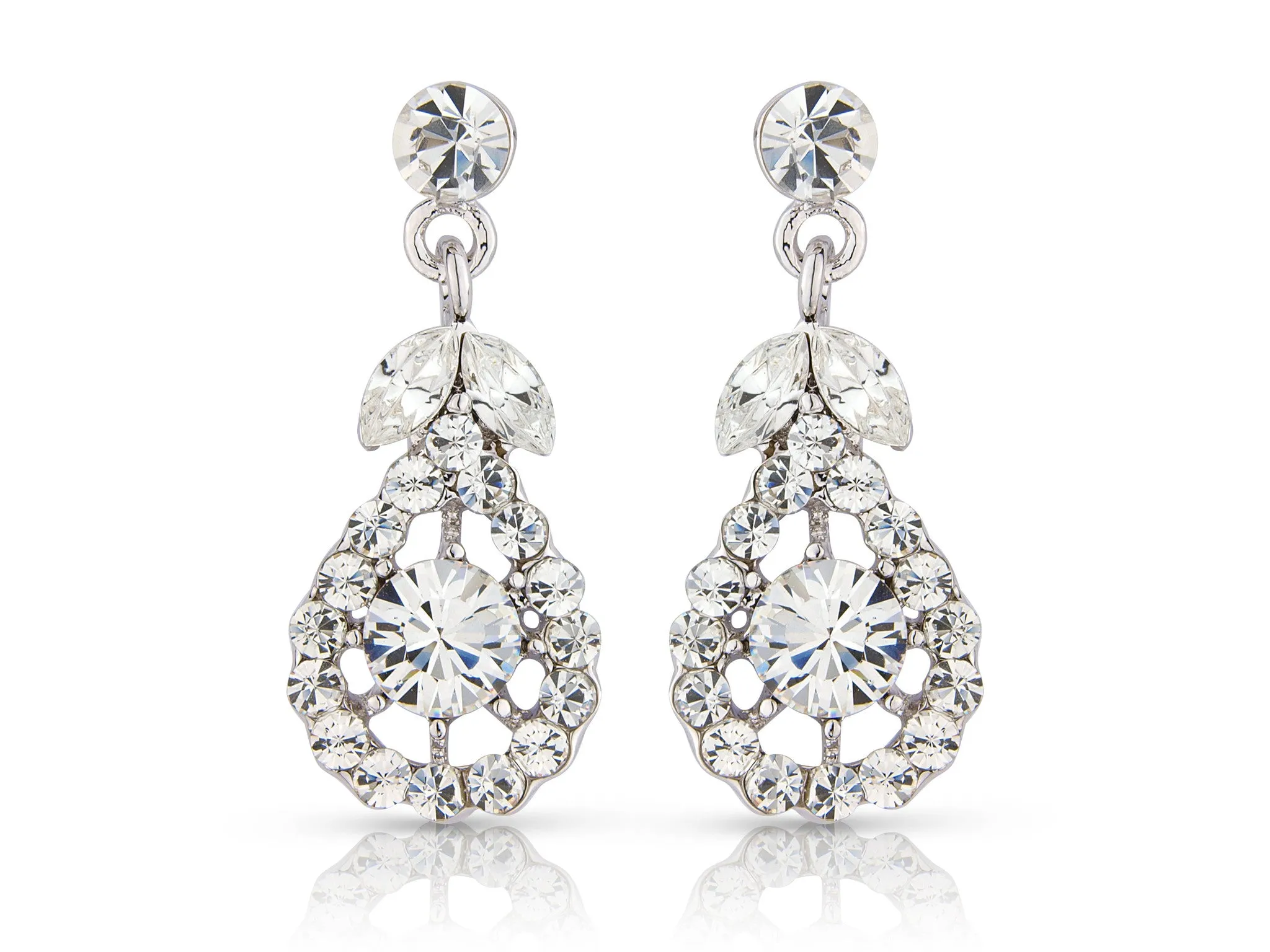 Freya Crystal Drop Earrings