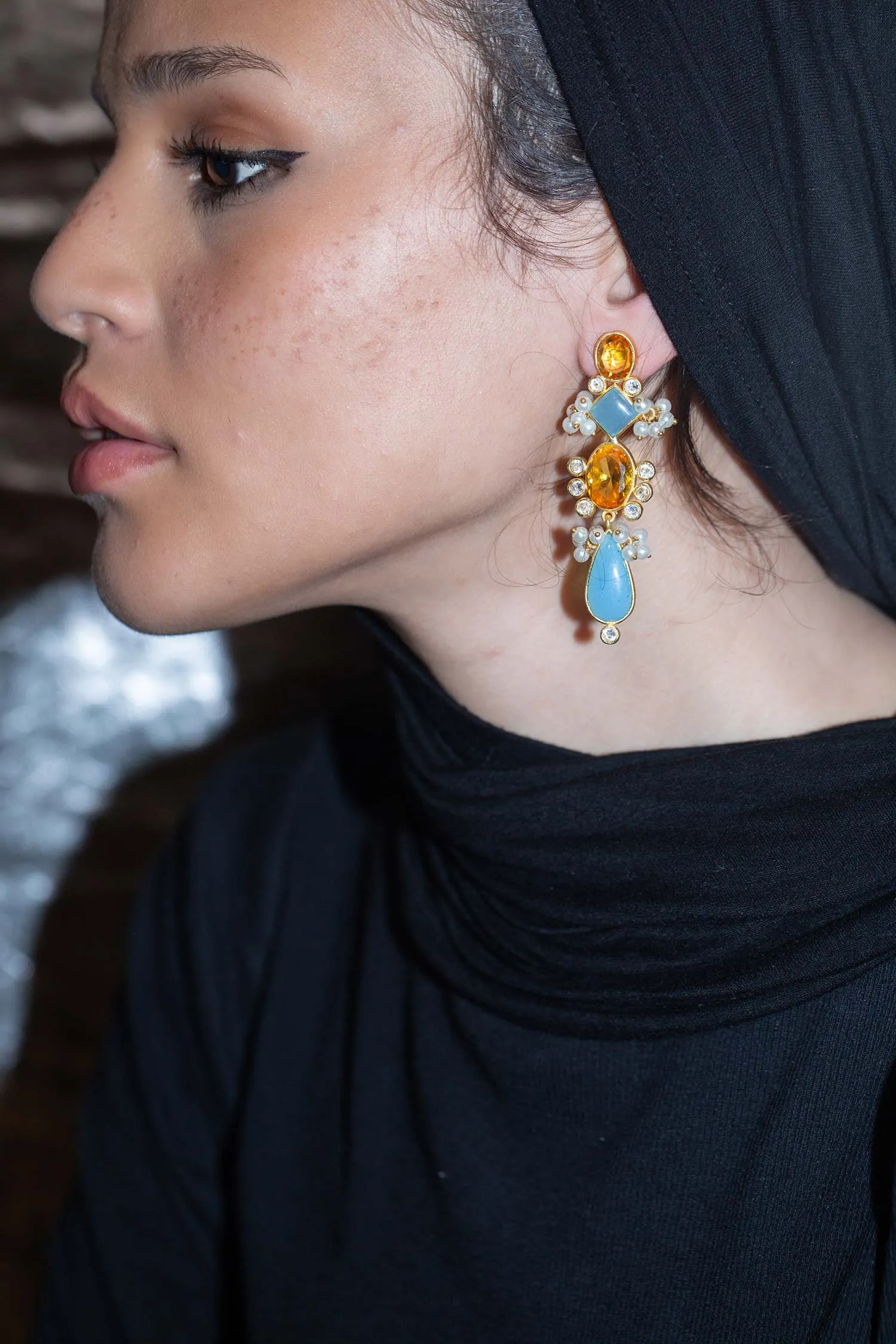 Golden Trumpet Earrings - Taleed