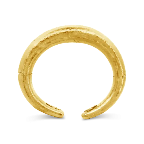 Hammered Gold Bangle Estate Bracelet