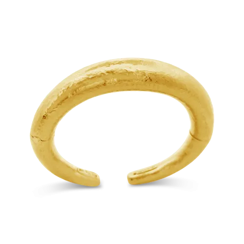Hammered Gold Bangle Estate Bracelet