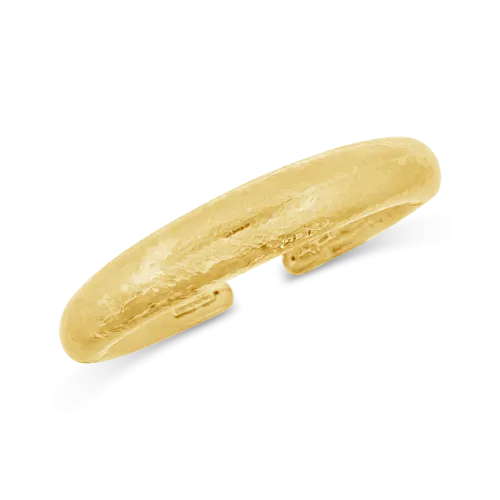 Hammered Gold Bangle Estate Bracelet