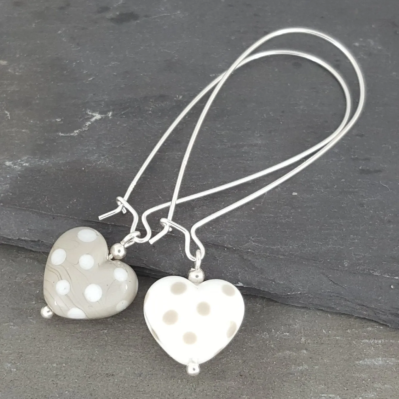 Heart Earrings - Polka Dotty Collection