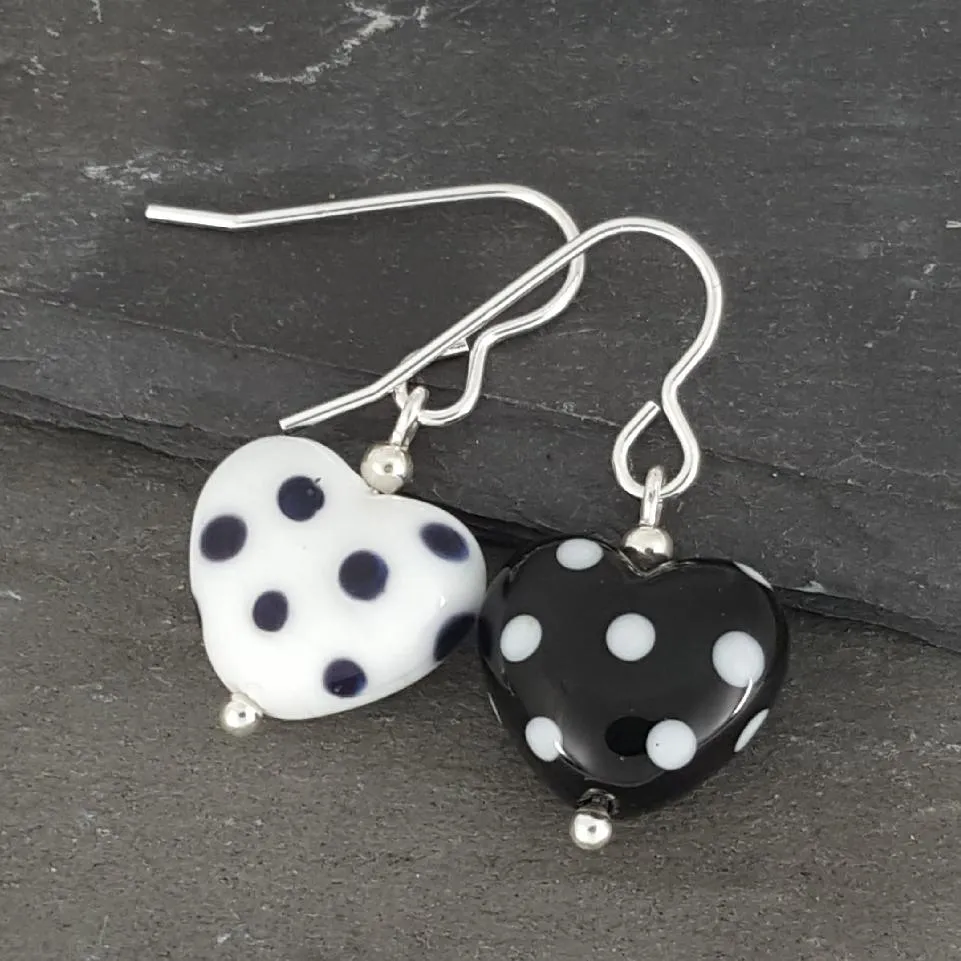 Heart Earrings - Polka Dotty Collection
