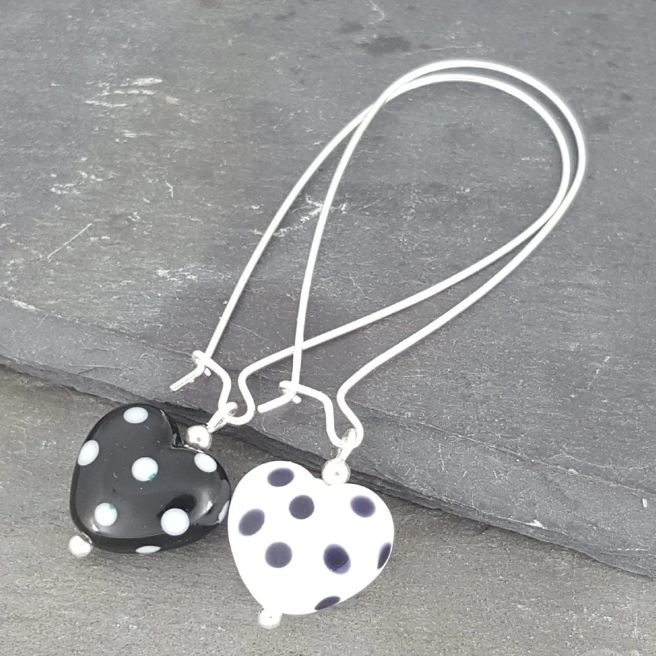 Heart Earrings - Polka Dotty Collection