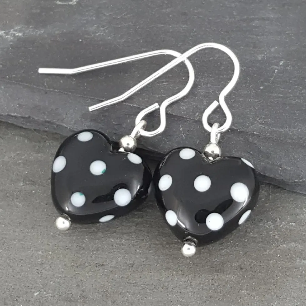 Heart Earrings - Polka Dotty Collection