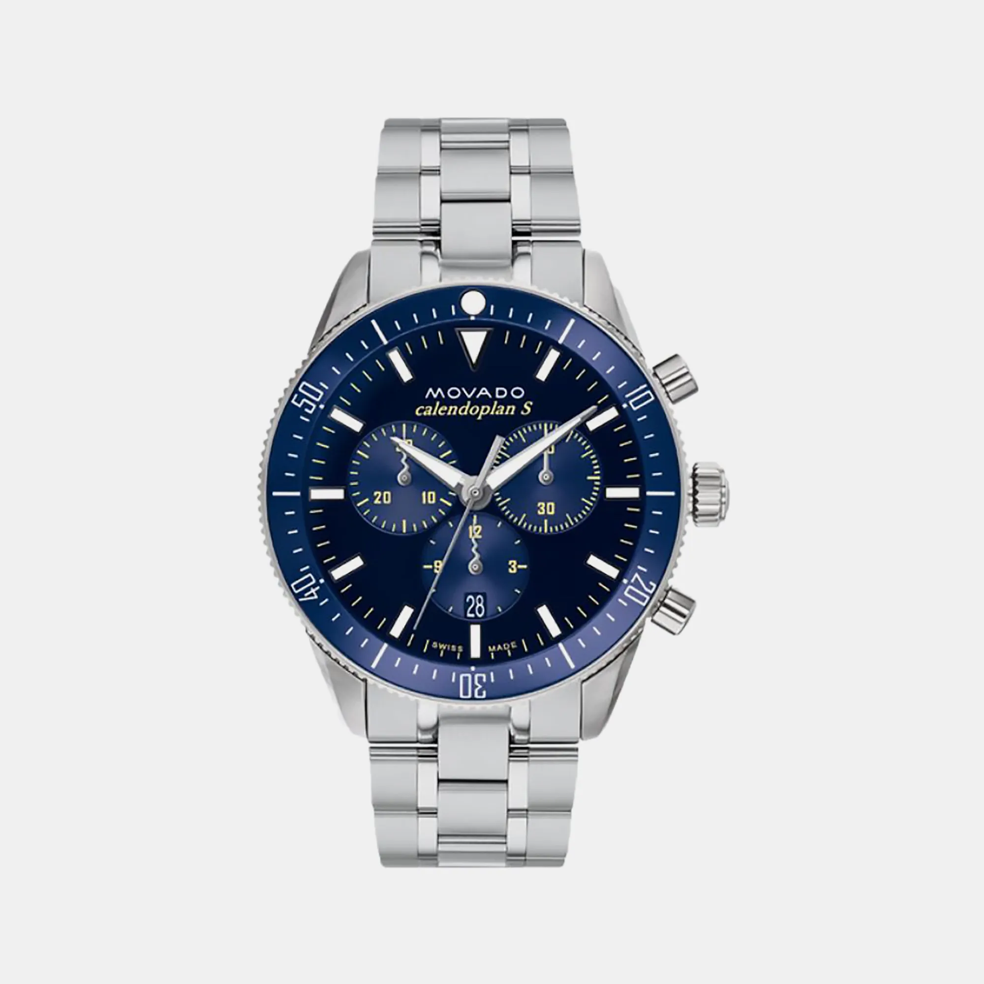 Heritage Series Men Blue Chronograph Stainless Steel Watch 3650124