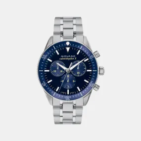 Heritage Series Men Blue Chronograph Stainless Steel Watch 3650124