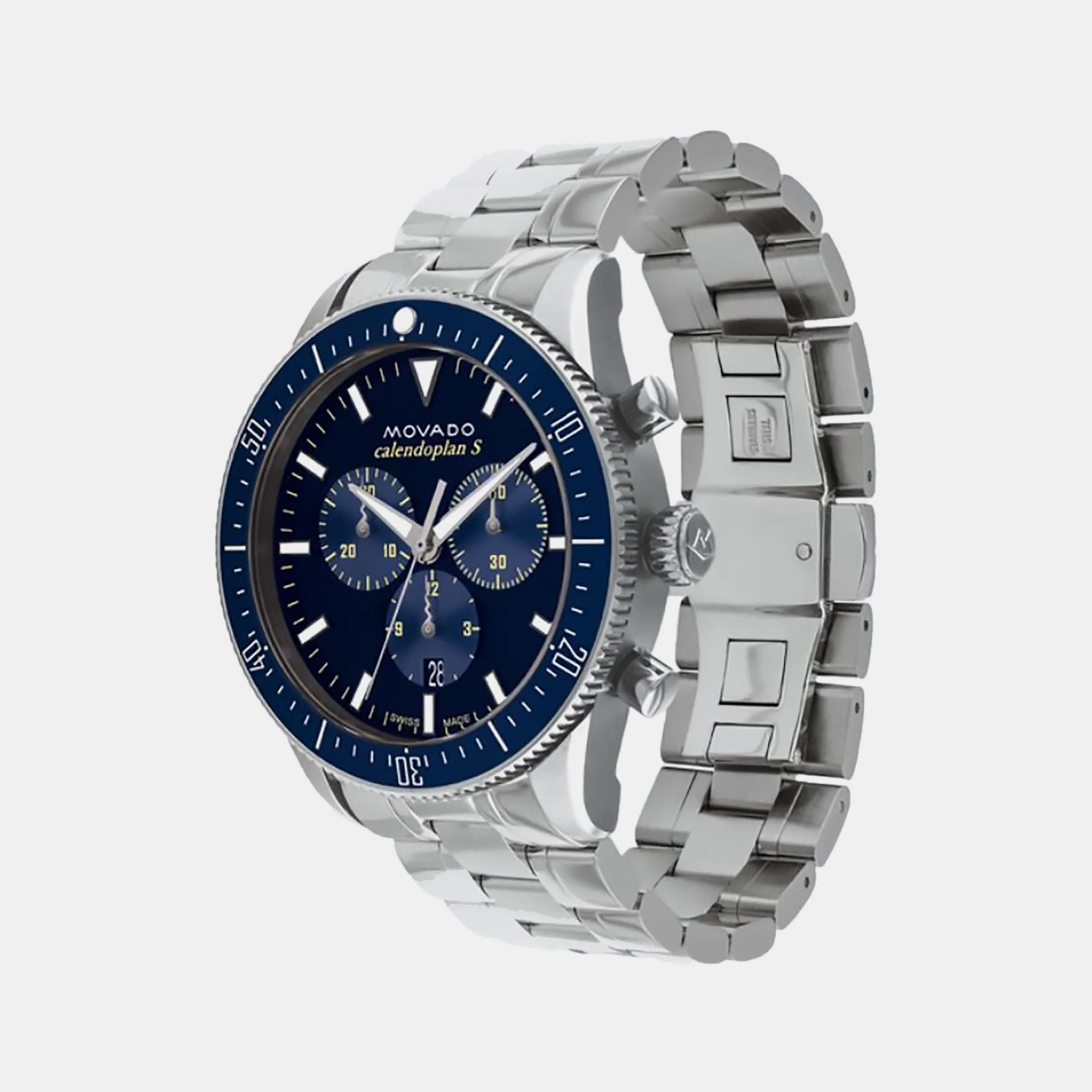 Heritage Series Men Blue Chronograph Stainless Steel Watch 3650124