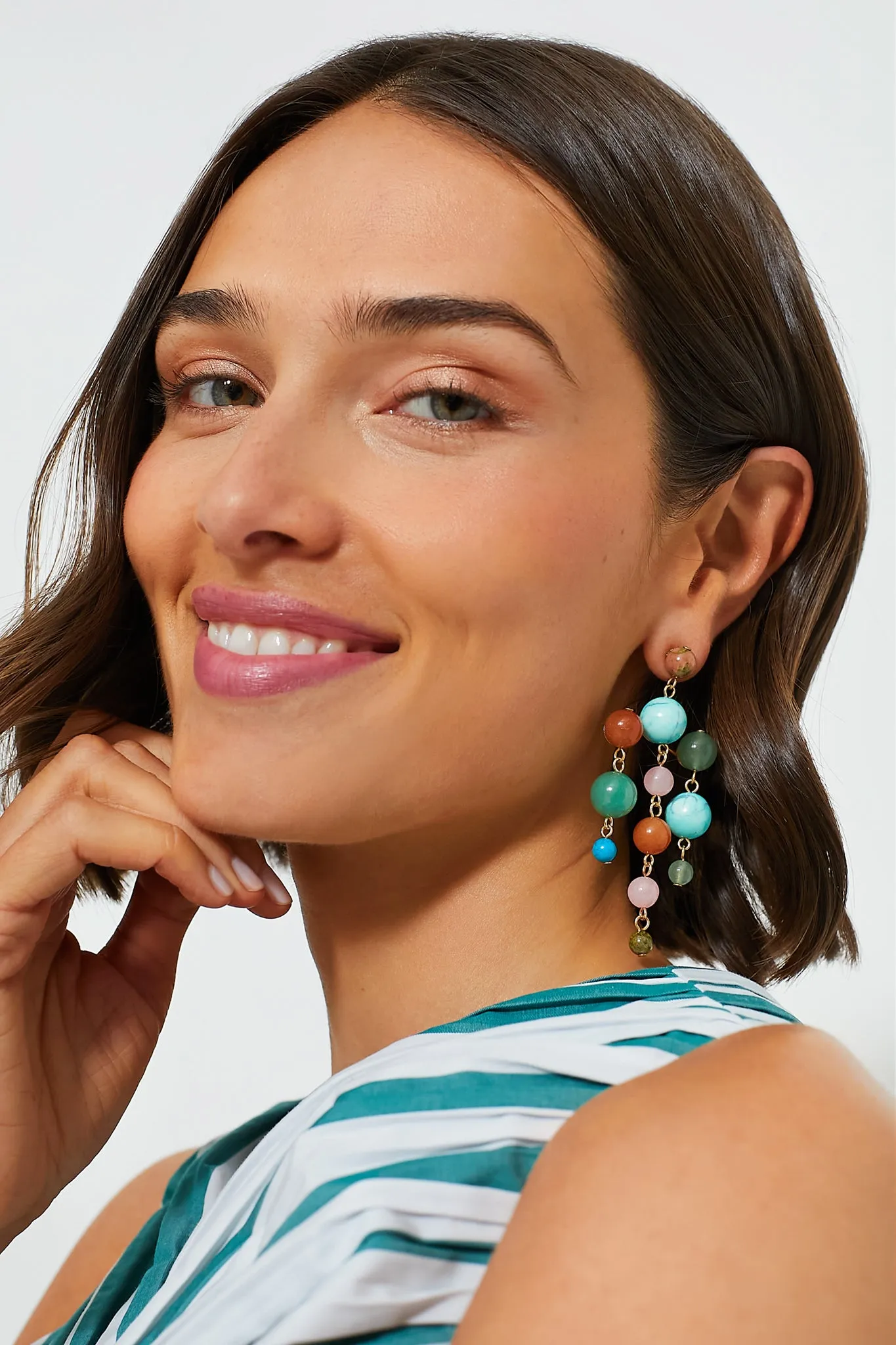 Jennifer Behr x Julia Berolzheimer Multi Marinda Chandelier Earrings