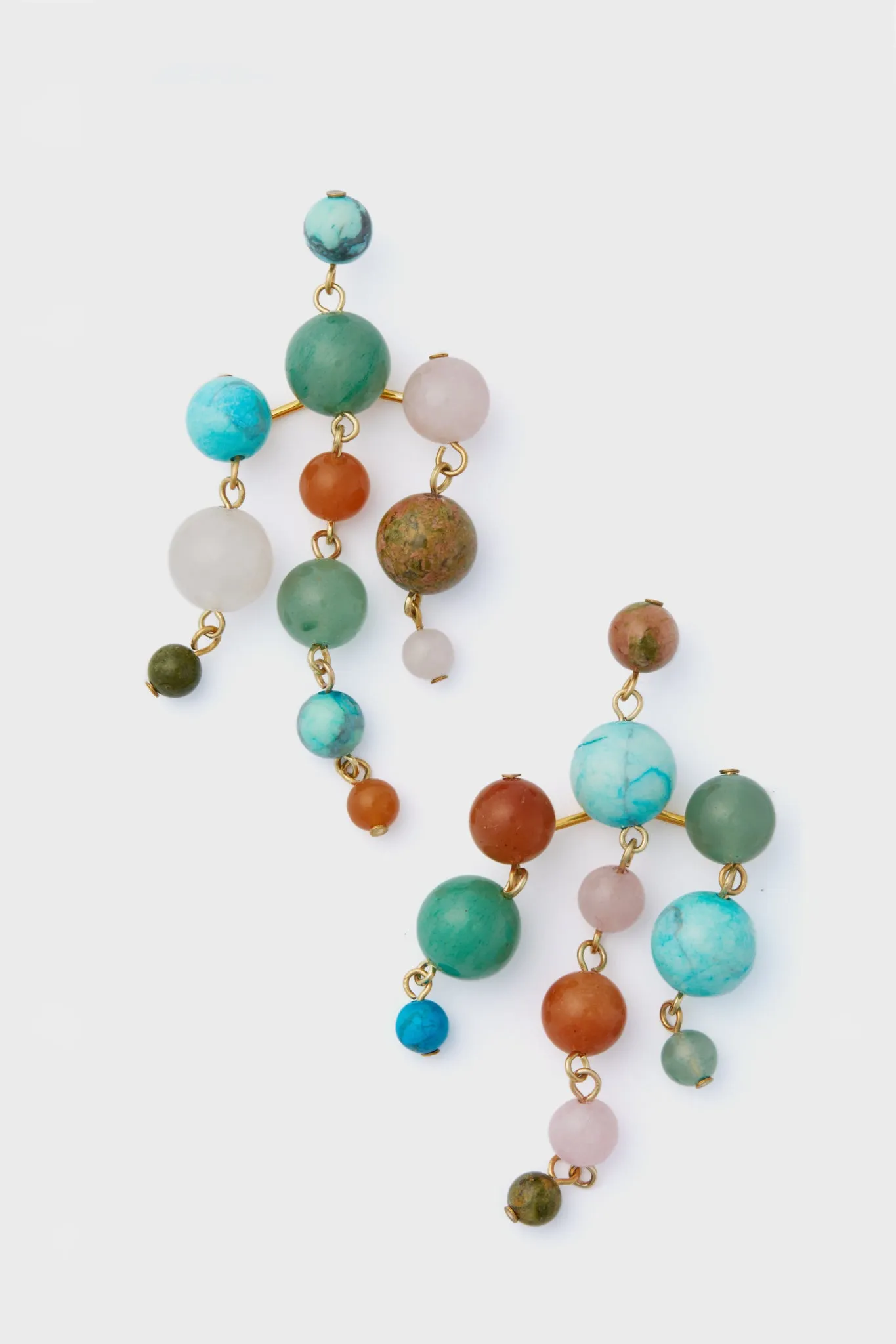 Jennifer Behr x Julia Berolzheimer Multi Marinda Chandelier Earrings