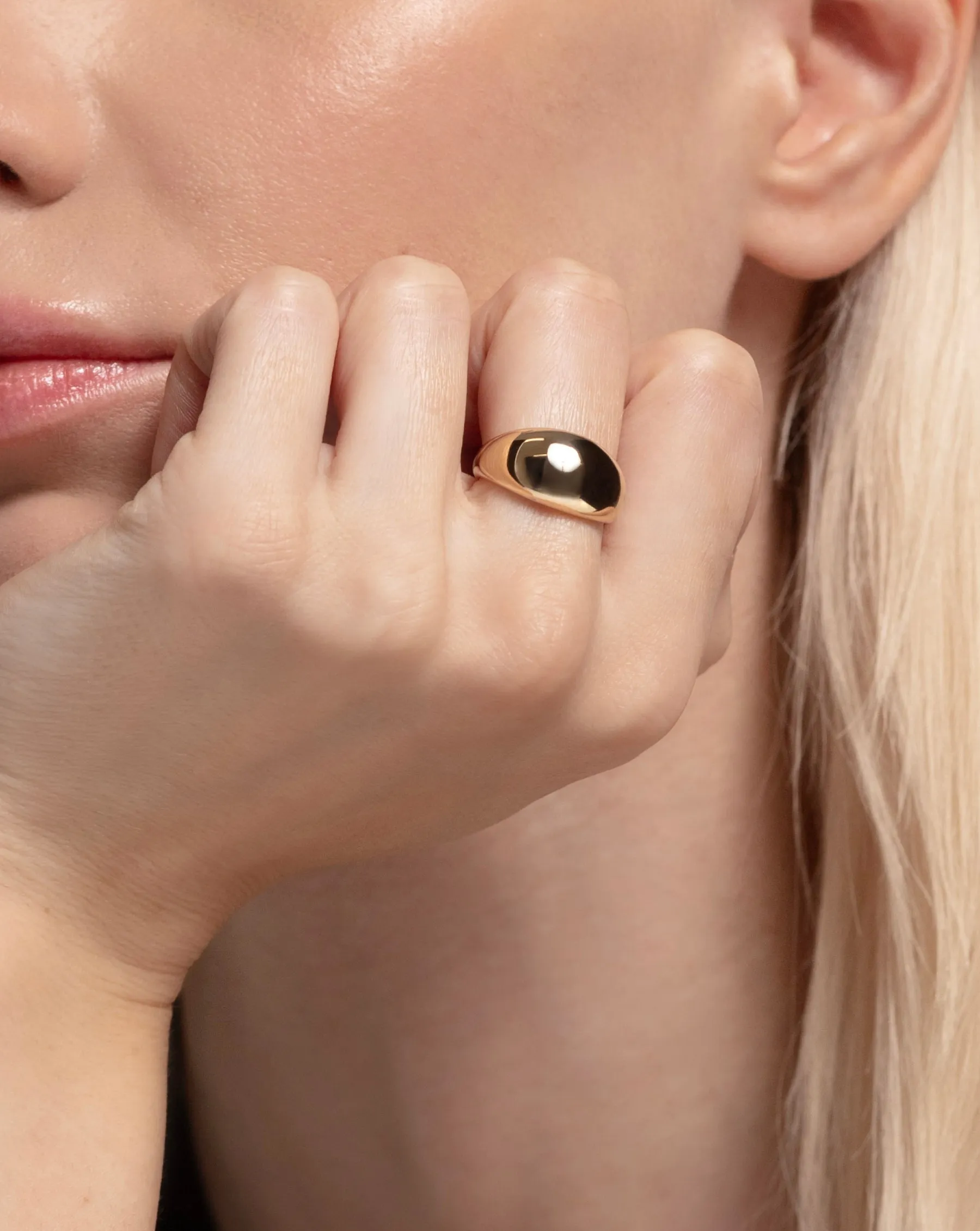Jumbo Gold Cloud Ring