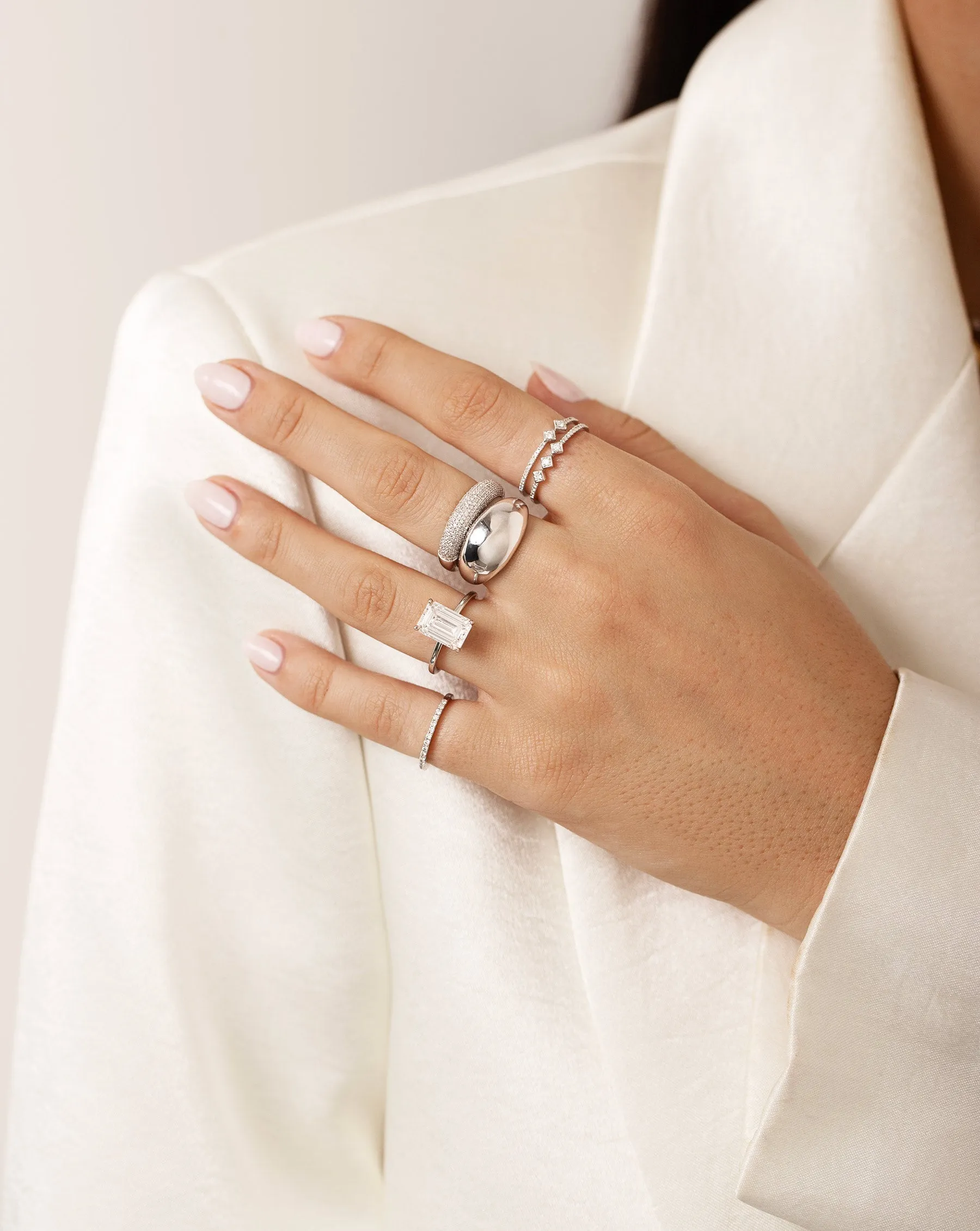 Jumbo Gold Cloud Ring