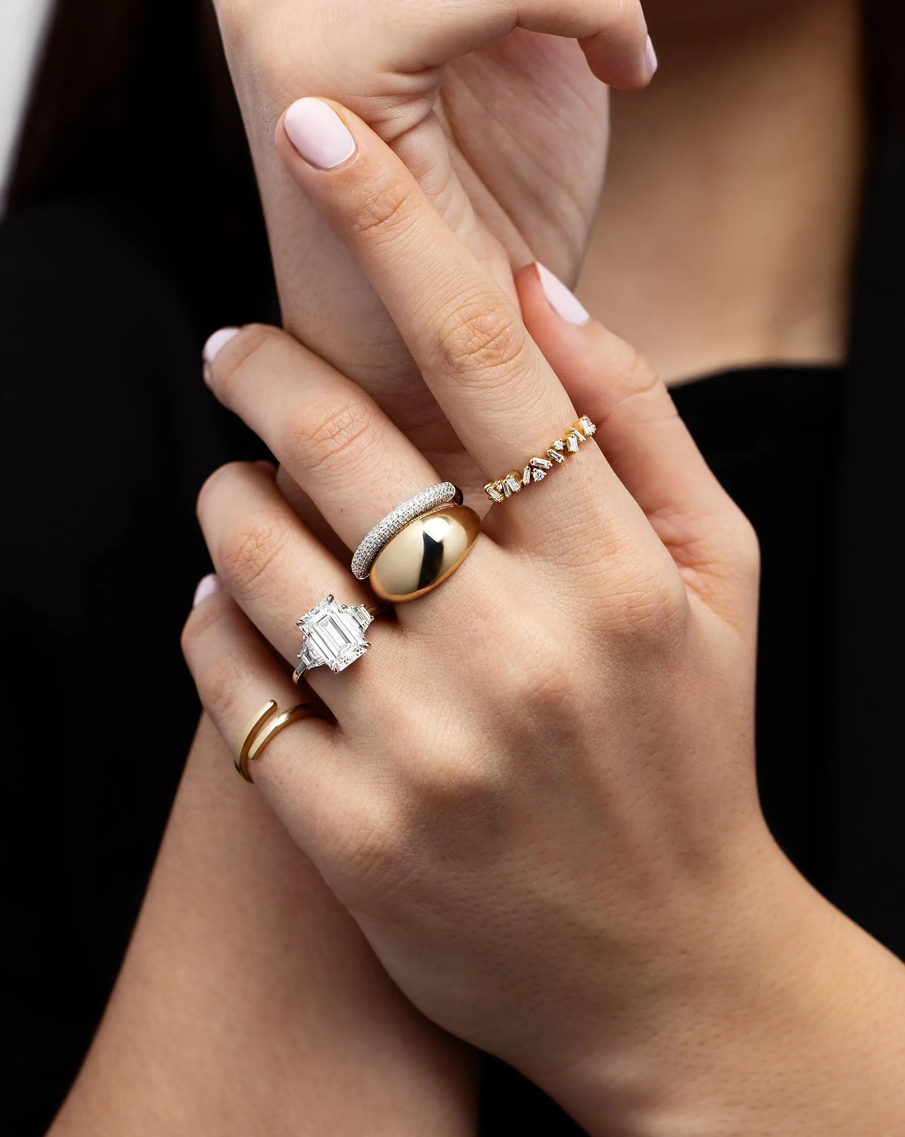 Jumbo Gold Cloud Ring