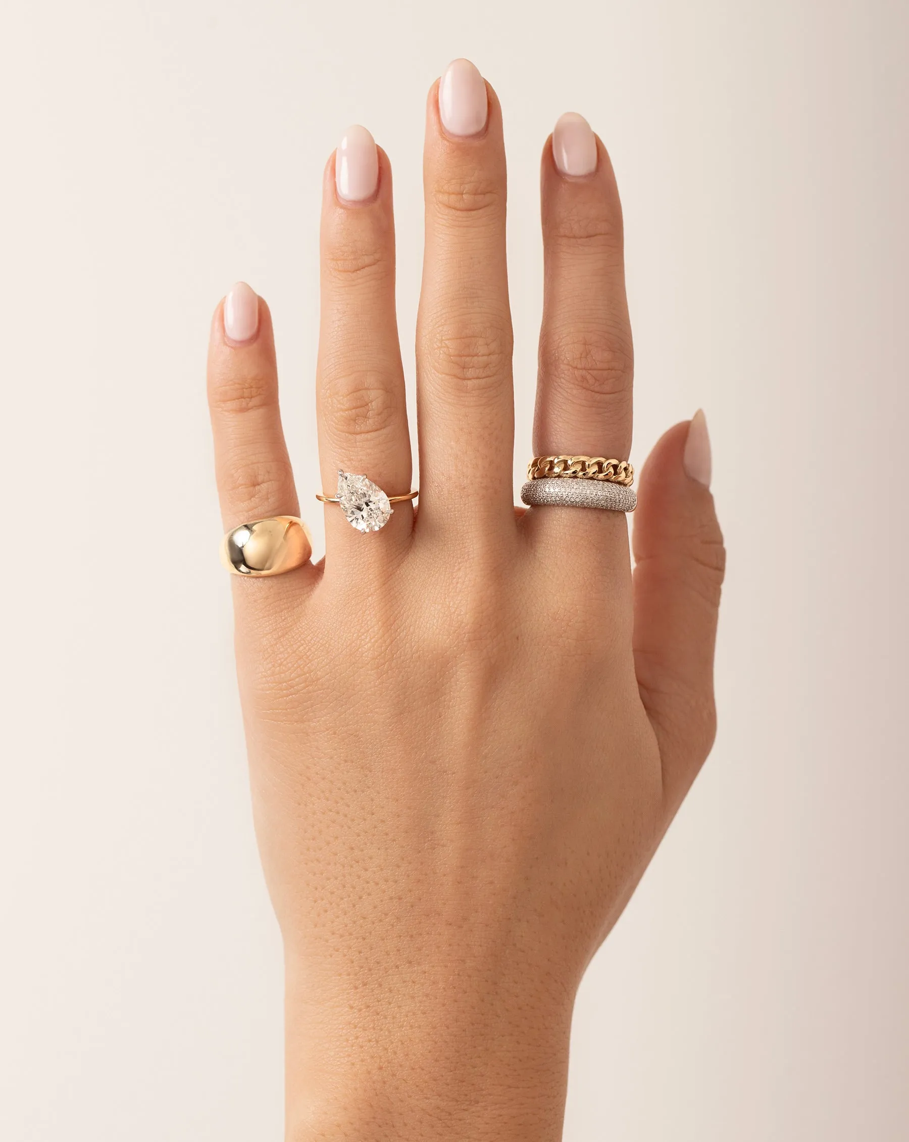 Jumbo Gold Cloud Ring