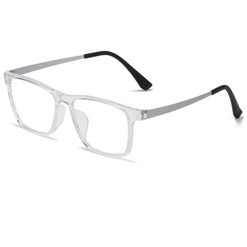 KatKani Unisex Full Rim Square Tr 90 Titanium  Reading Glasses Anti Blue Light Hr3068
