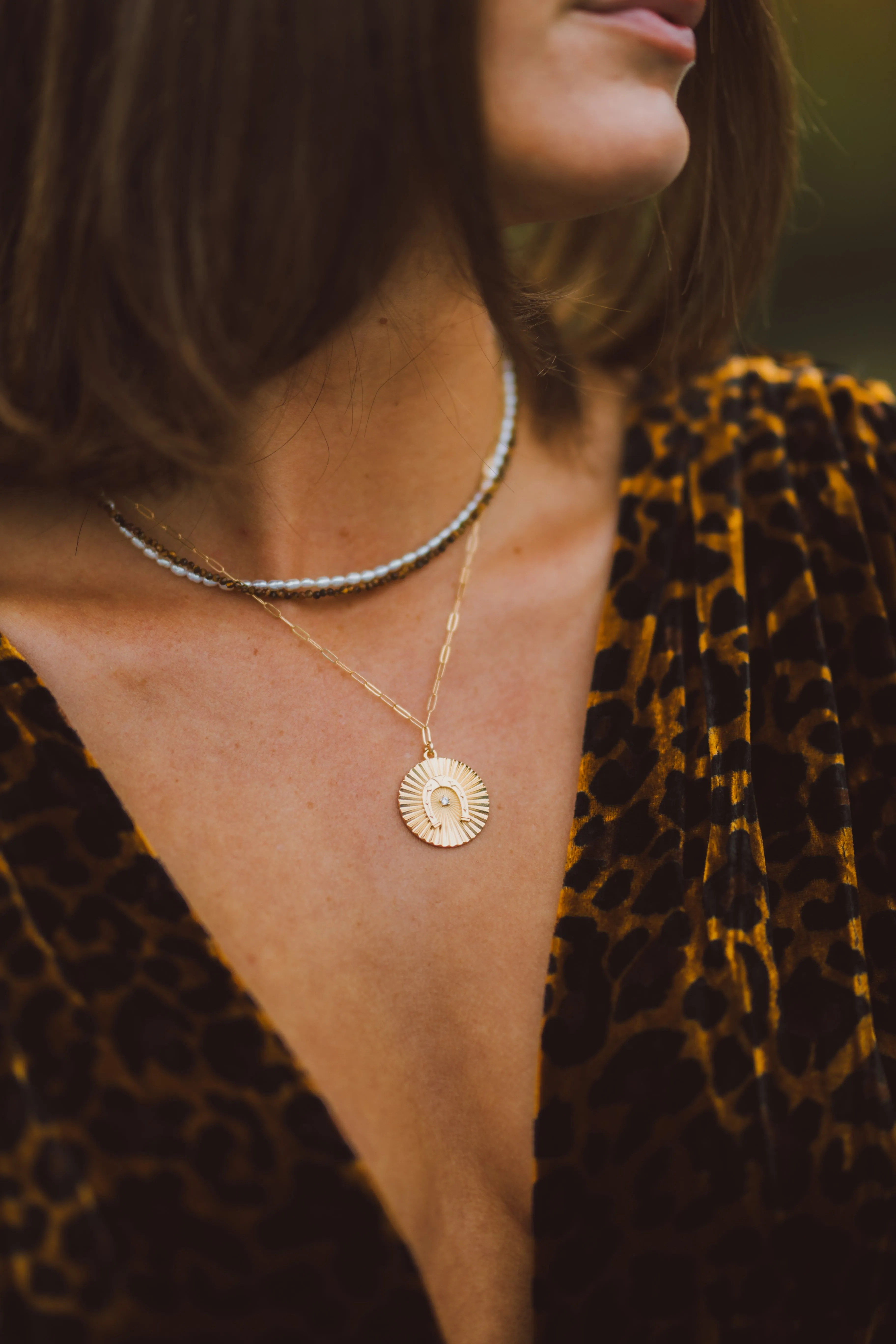 Lucky B*tch Coin Necklace