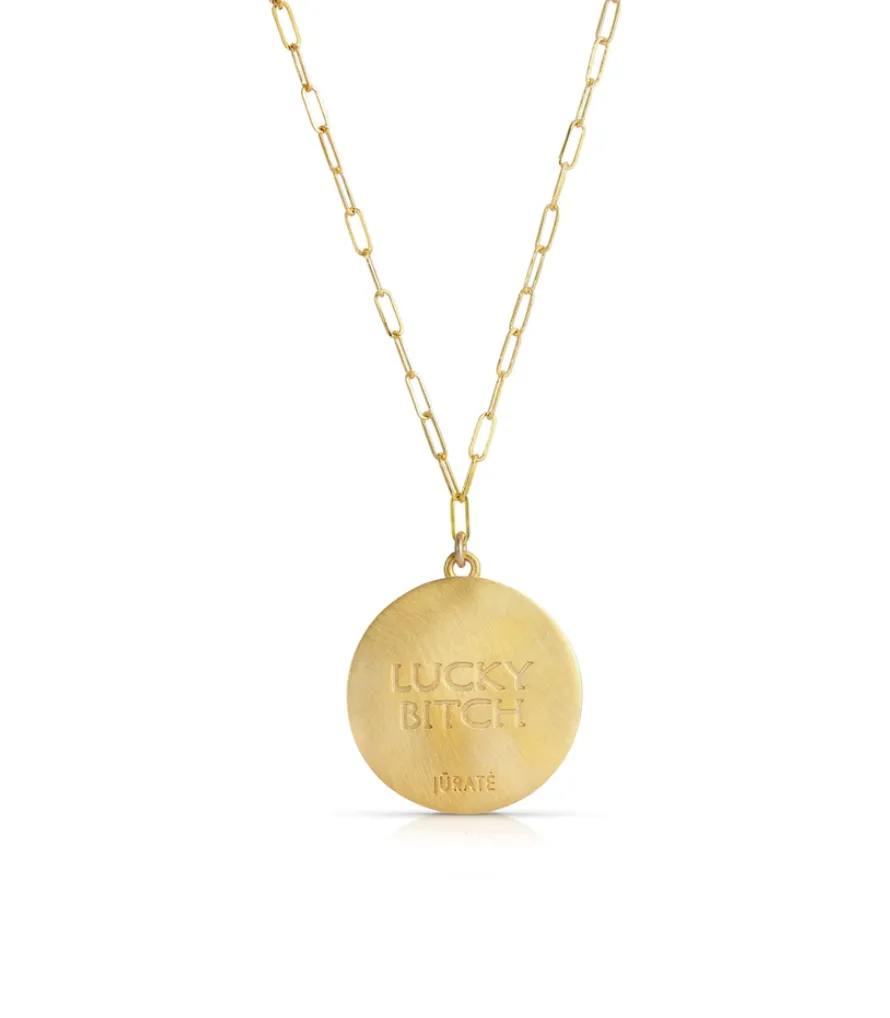 Lucky B*tch Coin Necklace