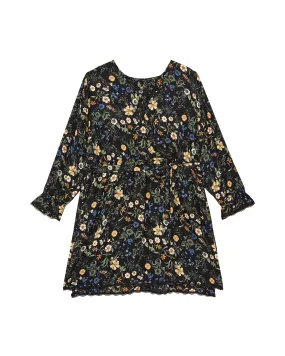 Malden A-Line Dress | Black / Yellow